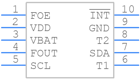RX8900CE UA - Epson Timing - PCB symbol