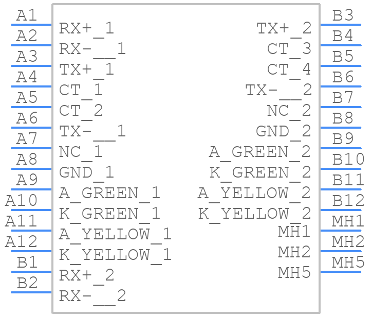 J8064D628ANL - Yageo Group - PCB symbol
