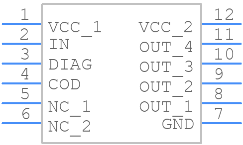 IPS161HF - STMicroelectronics - PCB symbol