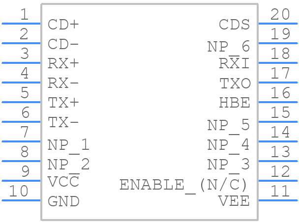 MD-002HRL - Halo Electronics - PCB symbol