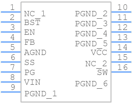 MP8774GQ-Z - Monolithic Power Systems (MPS) - PCB symbol