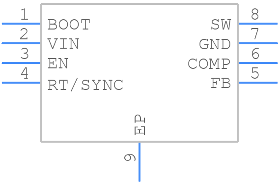 RT6363GSP - RICHTEK - PCB symbol