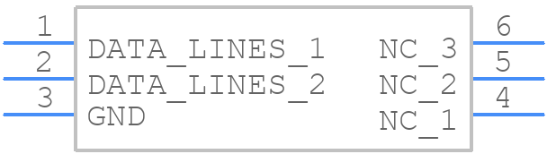 CDDFN6-3312P - Bourns - PCB symbol
