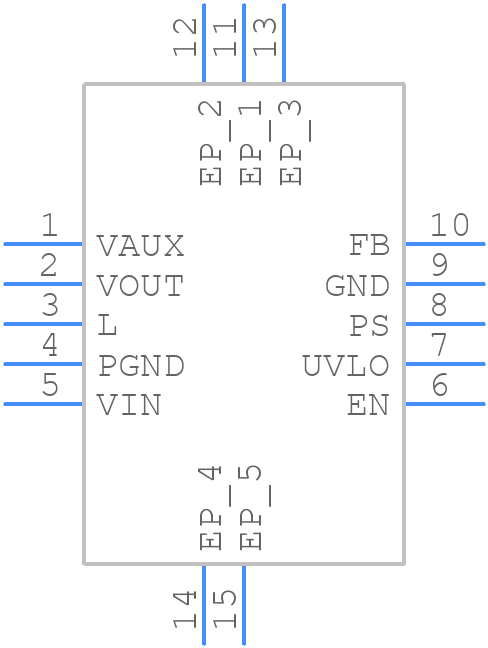 TPS61200DRCT - Texas Instruments - PCB symbol