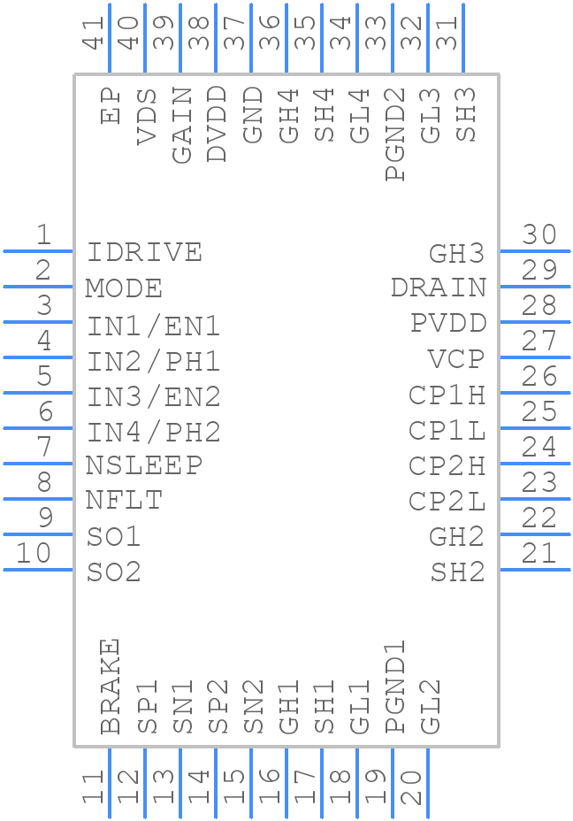 DRV8714HQRHARQ1 - Texas Instruments - PCB symbol