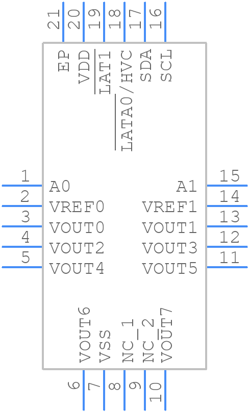 MCP47CVB28-E/ML - Microchip - PCB symbol