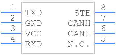 TJA1442BT/0Z - NXP - PCB symbol