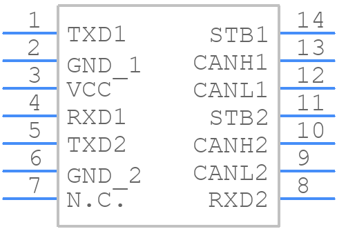 TJA1448BT/0Z - NXP - PCB symbol