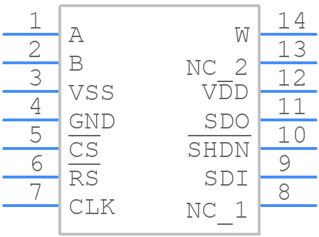 AD7376ARUZ10-R7 - Analog Devices - PCB symbol