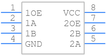 SN74CB3Q3305PWG4 - Texas Instruments - PCB symbol