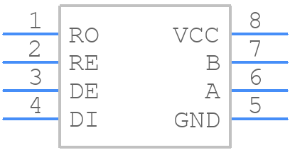 DS485MX - Texas Instruments - PCB symbol