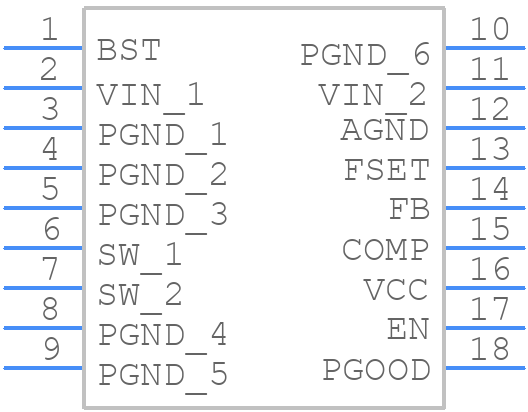 NCP3237MNTXG - onsemi - PCB symbol