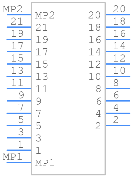 FH58-21S-0.2SHW(99) - Hirose - PCB symbol