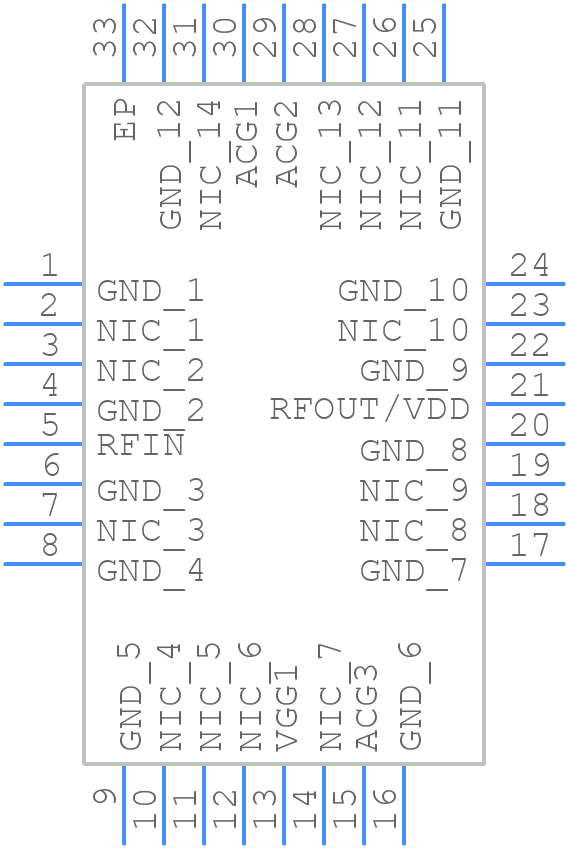 ADPA9002ACGZN-R7 - Analog Devices - PCB symbol