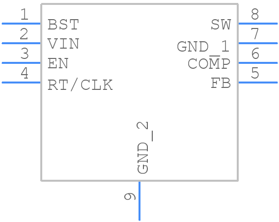 AP64200QSP-13 - Diodes Incorporated - PCB symbol