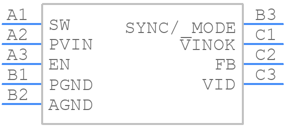 ADP5303ACBZ-1-R7 - Analog Devices - PCB symbol