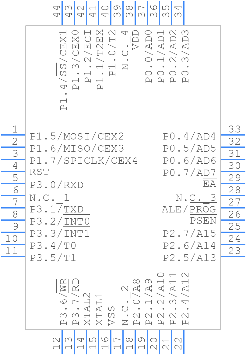 P89V51RB2BBC,557 - NXP - PCB symbol
