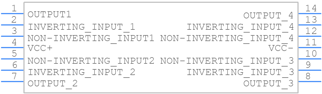 MC33079D - STMicroelectronics - PCB symbol