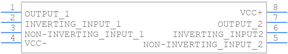 MC4558CDT - STMicroelectronics - PCB symbol
