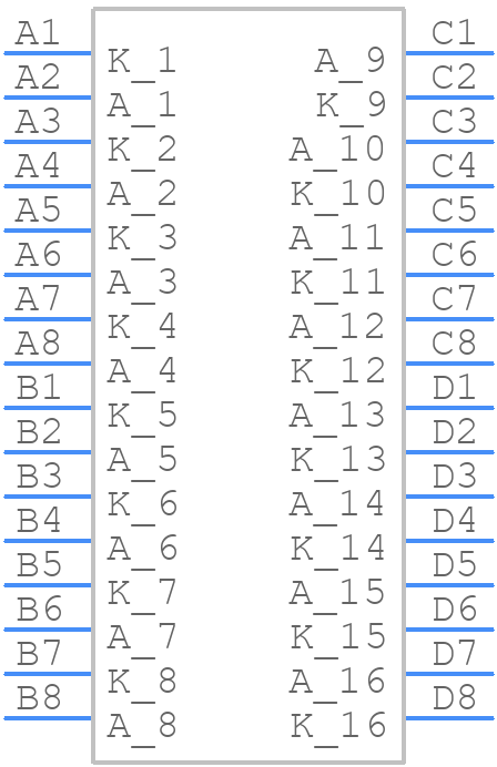 AFBR-S4N44P163 - Avago Technologies - PCB symbol