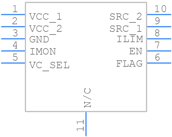 NIS6151MT1TXG - onsemi - PCB symbol