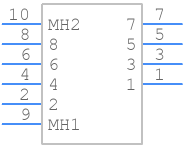 TM11R-5M2-88(70) - Hirose - PCB symbol