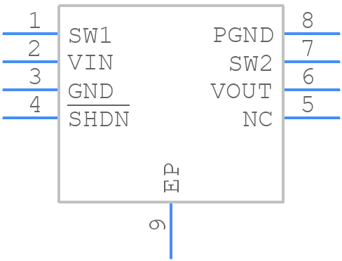 LTC3531EDD-3.3#PBF - Analog Devices - PCB symbol