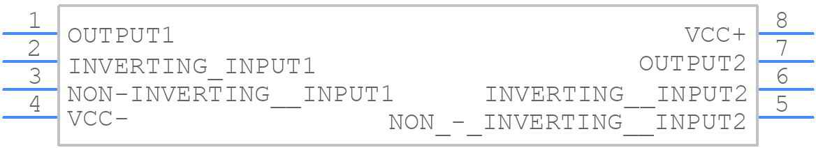 TS922AIDT - STMicroelectronics - PCB symbol
