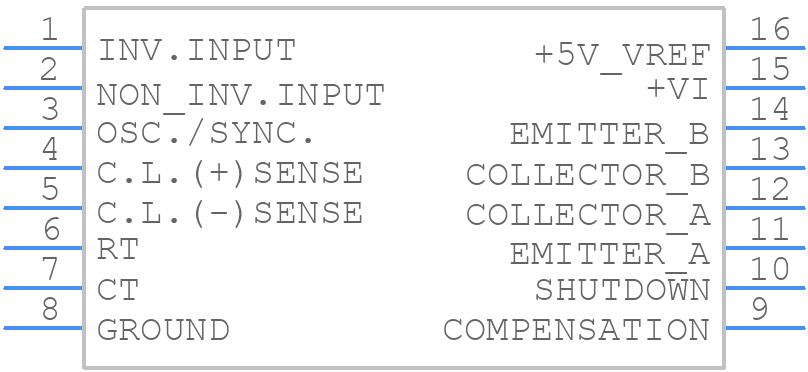 SG3524P - STMicroelectronics - PCB symbol