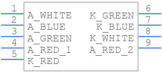 IN-P55QSTGRGBW - Inolux - PCB symbol