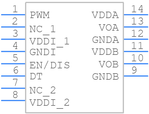 SI823H4BD-IS3 - Skyworks - PCB symbol