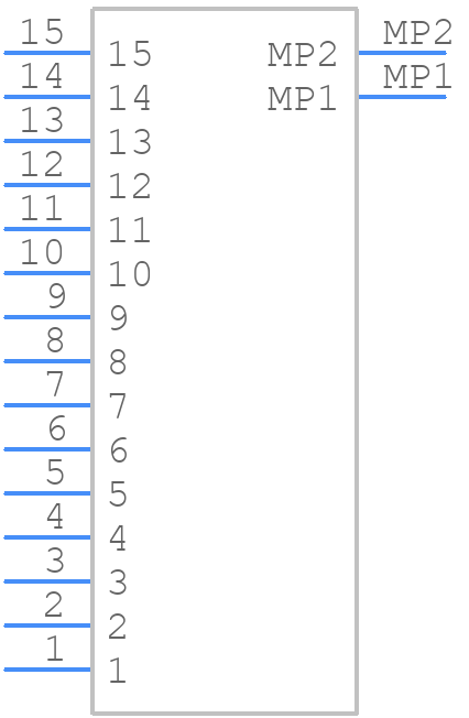 DF14-15P-1.25H(24) - Hirose - PCB symbol