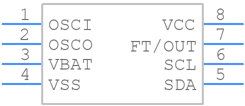 M41T56M6F - STMicroelectronics - PCB symbol