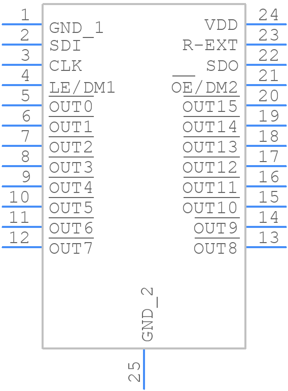 STP16CP05XTTR - STMicroelectronics - PCB symbol