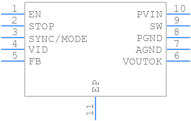 ADP5300ACPZ-2-R7 - Analog Devices - PCB symbol