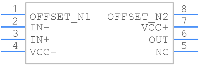 OP07CPG4 - Texas Instruments - PCB symbol