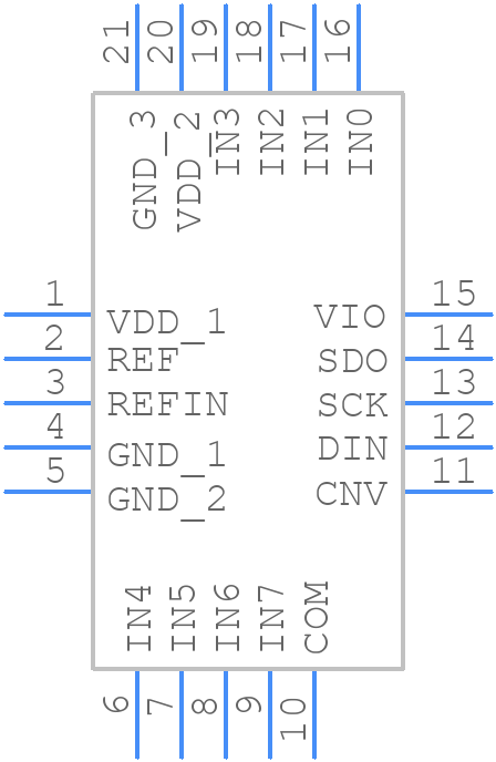 AD7689CCPZ - Analog Devices - PCB symbol