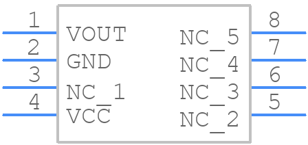 ACS37612LLUATR-010B5 - Allegro Microsystems - PCB symbol