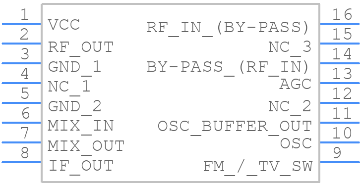 TA8176F - Toshiba - PCB symbol