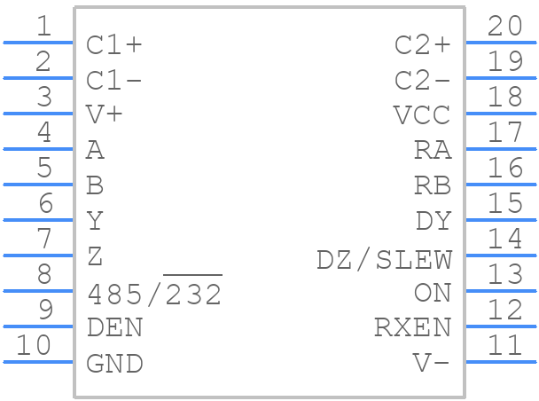 ISL81387IAZ-T7A - Renesas Electronics - PCB symbol