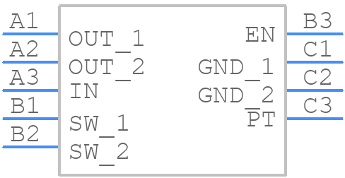 KTC2110ECAA-TR - Kinetic Technologies - PCB symbol