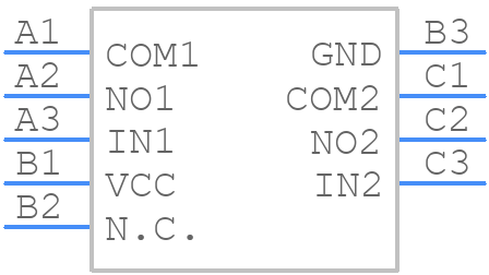 MAX4901EBL+T - Analog Devices - PCB symbol