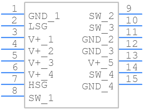NTTFD4D0N04HLTWG - onsemi - PCB symbol
