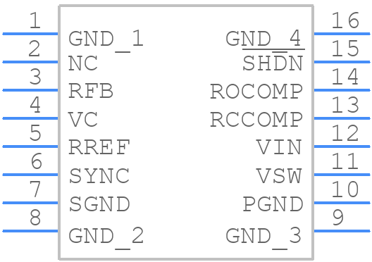 LT1425CS#PBF - Analog Devices - PCB symbol