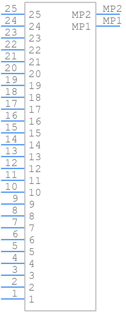DF14-25P-1.25H(35) - Hirose - PCB symbol