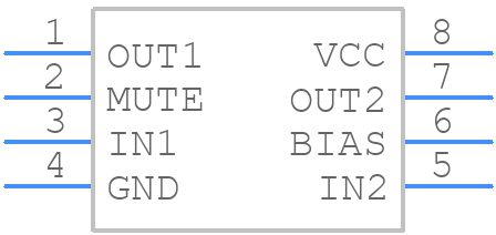 BH3548F-E2 - ROHM Semiconductor - PCB symbol