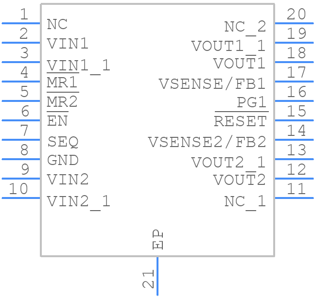 TPS70102PWP - Texas Instruments - PCB symbol