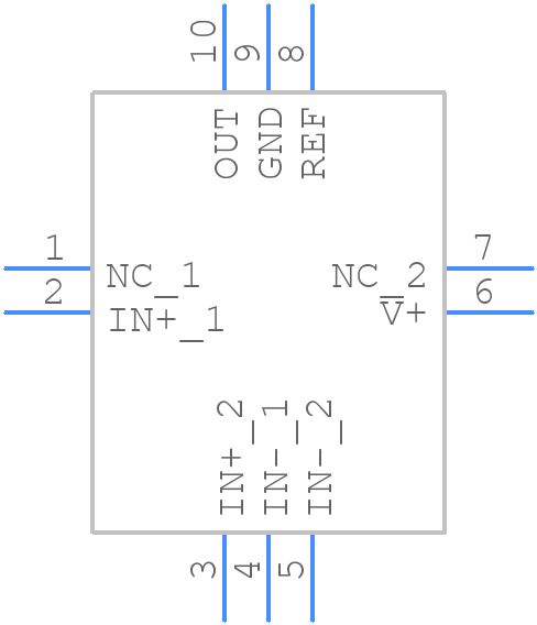 INA199B2RSWR - Texas Instruments - PCB symbol