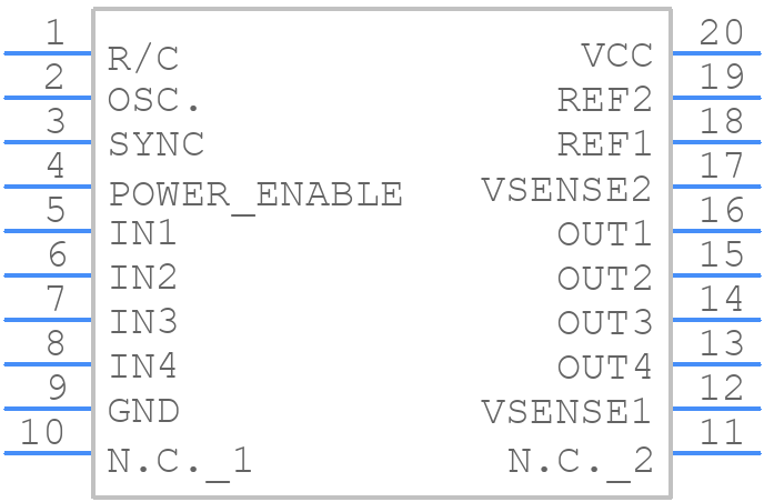 L6506D - STMicroelectronics - PCB symbol