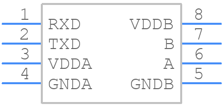 MAX22026FAWA+ - Analog Devices - PCB symbol